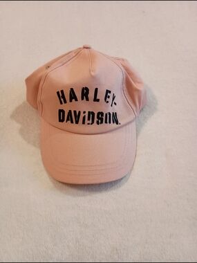 Harley Davidson Hat By SGI Apparel Group Size 4-14 Peachy Pink